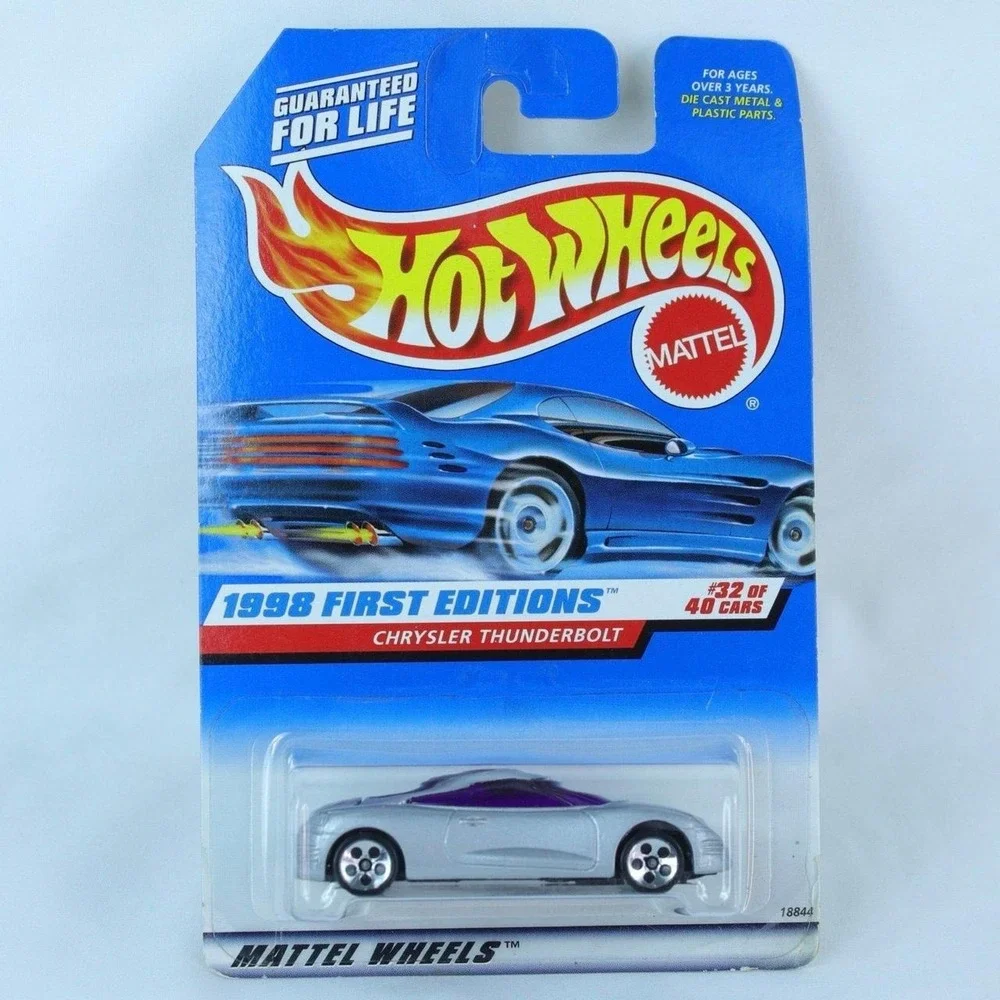 Hot Wheels Silver Chrysler Thunderbolt Toy Car - NEW